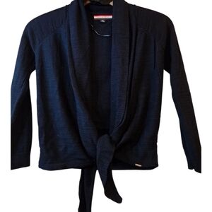 Tommy Hilfiger Vintage Navy Blue Cropped Cardigan Sweater  Size: XXS